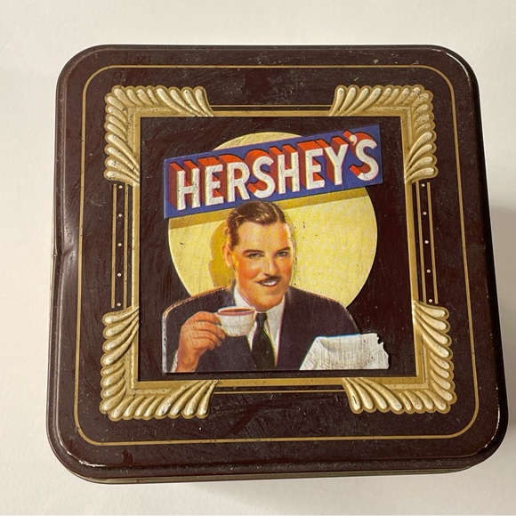 Hershey’s Vintage Tin Box with Lid 1997 Millennium Series Canister #2 - 5”x4”x4” - Picture 9 of 11